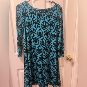 Kaari Blue womens turquoise dress size Small